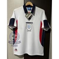 ราคา New เสื้อฟุตบอลย้อนยุค Retro ทีมชาติ อังกฤษ ย้อนยุคคอปก สีขาว ปี (24518680297)