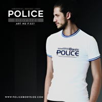ราคา Police Bodysize เสื้อยืดคอกลม ทรง Slim fit พอดีตัว (24664210751)
