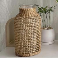 ราคา พร้อมส่ง Jnihouse แจกันแก้วใส พันหวายสาน (18462822140)