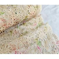 ราคา ผ้าตัดชุด ลูกไม้ฉลุ ลูกไม้คอตตอนปักลายฉลุ หน้ากว้าง50นิ้ว พร้อมส่งค (24369030968)