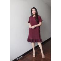 ราคา ชุดเดรส 10 เฉดสี ชุดเดรสสั้น Pleated Dress code B290แฟชั่นชุดเดรส ชุดเดรสยืดเนื้อผ้าอัดพลีท ชุดใส่ออกงาน ชุดใส่ทำงาน ชุดคุณแม่ (17275124695)