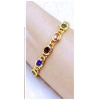 ราคา สร้อยข้อมือทอง สร้อยข้อมือนาก สร้อยข้อมือประดับพลอยพลอยนพเก้า ความยาว18cm งานคุณภาพ สร้อยข้อมือทองชุบ นาคชุบ พร้อมตลับแดงใส่ทอง (24961762019)