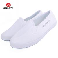 ราคา รองเท้า Slip On สีขาว รองเท้าผ้าใบแบบสวม Goldcity CS002 สีขาว (4683128145)