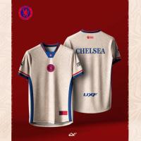 ราคา OFSDIY เสื้อฟุตบอลยูฟ่าแชมเปี้ยนส์คัพ เสื้อเชลซี เสื้อวอร์มสีขาว เสื้อยืดกีฬาฟุตบอลกลางแจ้งฤดูร้อน ขนาดบวกระบายอากาศ (24845728190)