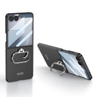 ราคา เคส Z Flip 7 บางเฉียบพร้อมพวงกุญแจรูปวงรี ฝาหลังกระจกนิรภัยป้องกันหน้าจอ Samsung Galaxy Z Flip7 เคสโลหะด้าน ทนทาน ป้องกันรอยขีดข่วน เคสโทรศัพท์พีซีแข็งพร้อมขาตั้ง (24772678920)