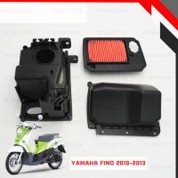 ราคา ชุด เสื้อหม้อกรอง ฝาครอบไส้กรองอากาศตัวหน้า ไส้กรองอากาศ ของแท้ สำหรับรถ Yamaha Fino ปี 2010 2013 (24248531472)