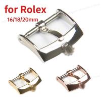 ราคา Stainless Steel Clasp for Rolex Watch Polished Pin Button 16mm 18mm 20mm Leather Watch Band Silver Gold Watch Accessories (22640358681)