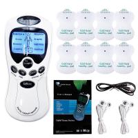 ราคา ไฟฟ้า Dual Output Tens เครื่องมือนวดการฝังเข็ม Pulse Massager ไฟฟ้า EMS เครื่องกระตุ้นกล้ามเนื้อสําหรับคอกลับ Full Body (24224291128)