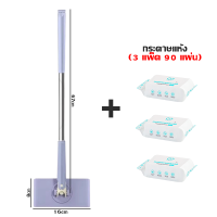 ราคา Aimilo ไม้ถูพื้นดันฝุ่น ใช้กับผ้าถูพื้นแบบเปียกและแห้ง ไม้ถูพื้นอเนกประสงค์ ไม้ถูขนาดเล็ก พร้อมจัดส่งในไทย (24878533863)