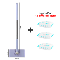 ราคา Aimilo ไม้ถูพื้นดันฝุ่น ใช้กับผ้าถูพื้นแบบเปียกและแห้ง ไม้ถูพื้นอเนกประสงค์ ไม้ถูขนาดเล็ก พร้อมจัดส่งในไทย (24878533861)