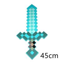 ราคา อุปกรณ์เสริมคอสเพลย์จาก Minecraft ขายดีดาบขวาน Eva Mosaic เกมสตีฟเพชรสีฟ้าดาบพิกเซลของขวัญวันเกิดของเด็กๆคอสเพลย์ (21695290563)