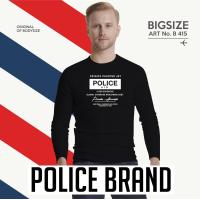 ราคา Police Bodysize เสื้อยืดคอกลมแขนยาว ทรง Slim fit พอดีตัว สีขาวดำเทา ใส่ได้ทั้งผุ้ชาย ผู้หญิง รหัส B415 (19200183156)
