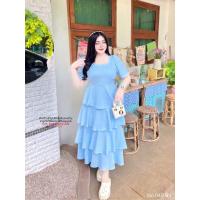 ราคา เดรสออกงานสาวอวบ เดรสสาวอวบ ชุดวันแม่ เดรสขนมชั้นอลัง อก 38 48 นิ้ว เอว 32 44 นิ้ว ก่อนยืด 38 นิ้ว ยืดสุด 45 นิ้ว สพ 40 54 นิ้ว (22454195161)