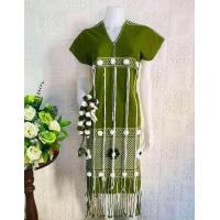 ราคา เดรสกะเหรี่ยง ชุดกะเหรี่ยงทอมือ ผ้าหนานุ่ม ใส่สบาย อกถึง44 (24614002427)
