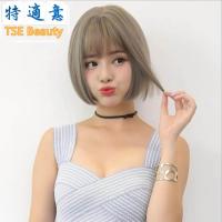 ราคา TSEวิกผมผู้หญิงสั้นวิกผมหยิกสำหรับรอบเกาหลีสไตล์Bobผมตัดแฟชั่นธรรมชาติเต็มรูปแบบปลอกหุ้มหัวไม้กอล์ฟ 3192 30cm (5853108500)