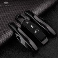 ราคา Takimeo เคสกุญแจรีโมตอัจฉริยะสำหรับรถยนต์4ชิ้น เซ็ตปลอกชุดฝาครอบกุญแจสำหรับ Porsche Cayman Cayenne 911 970 981 991 Panamera Spyder Carrera Macan Boxster (20854444420)