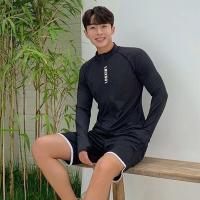 ราคา YY ชุดว่ายน้ําแขนยาว ชุดว่ายน้ําทูพีช คู่รัก ผู้ชายและผู้หญิง ชุดดําน้ําผู้หญิง ชุดว่ายน้ำ คู่รัก กัน (24975114179)