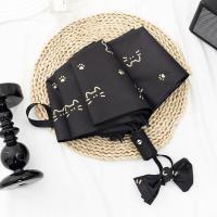 ราคา ร่มพับอัตโนมัติลายแมว Adorable Cat ร่มกันแดดกันฝนสำหรับผู้หญิง ร่มกันแดดกัน UV ร่มสำหรับนักเรียน ร่มพับ 3 ชั้น ร่มพับ (24711583893)