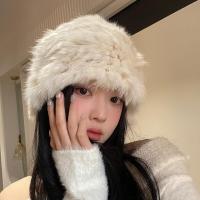 ราคา หมวกไหมพรมถักขนกระต่ายแท้สีขาว ทรงหมุดตกปลา สำหรับผู้หญิง ฤดูใบไม้ร่วง ฤดูหนาว อบอุ่น หน้าเล็ก ปกป้องหู หมวกไหมพรมถักแบบสวมหัว (24266501588)
