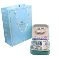 ราคา Christmas Gift Jewelry Box Kit Charm Bracelet Necklaces Present Pandora Alloy Beads Set Diy Child Bracelet (22998201531)