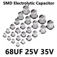 ราคา 20pcs 68UF 25V 35V 6 3 5 4MM 6 3 7 7MM SMD Electrolytic Capacitor (22624195096)