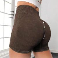 ราคา กางเกงขาสั้นโยคะเอวสูง ดีไซน์ทรงพีชยกก้น เนื้อผ้ายืดหยุ่นสูง กระชับสัดส่วนสวย (24340492303)