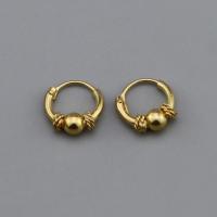 ราคา Silver thai Jewelry ต่างหูห่วงเงินแท้925 ชุบทอง ขนาด 1 2x8 925 sterling silver hoop earrings gold plated size 1 2x8 (21276629325)
