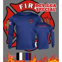 ราคา เสื้อยืด นักดับเพลิง FIRE ผ้าไมโครเนื้อผ้าระบายอากาศดีแห้งไว้ ออกกำลังกายทั้งในร่มและกลางแจ้ง (24388813838)