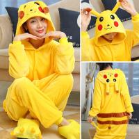 ราคา ชุดนอนผ้าสักหลาดไดโนเสาร์ Kigurumi เสือปิกาจูสติตช์ไดโนเสาร์สำหรับผู้หญิงผู้ชายชุดนอนจั๊มสูทเครื่องแต่งกาย Cosplay สัตว์ (23494214545)