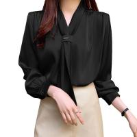 ราคา เสื้อเชิ้ตผ้าชีฟอง แขนยาว สไตล์เสื้อทำงาน ผ้าสวมใส่สบาย New Fashion 2025 (9727191498)