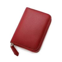 ราคา กระเป๋าสตางค์ใบสั้นซิปรอบ หนังวัวนิ่ม มีซิปใส่เหรียญ ขนาด4 5 34D (22393505389)
