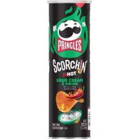 ราคา Pringles Scorchin Hot Sour Cream Onion Crisps 156 g (24693617351)
