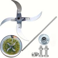 ราคา ใบมีดสแตนเลสสำหรับเครื่องสับย่อยอาหารสัตว์DIY Sharp Sharp Blade Grass Chopper Set ใบมีดสับหั่น ใบมีดเครื่องปั่นเอนกประสงค์ มือเพาะพันธุ์ ไก่ เป็ด ห่าน หมูทำเครื่องบด เครื่องตัดหญ้า เครื่องบดผัก มีดพิเ