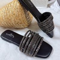 ราคา รองเท้าแตะ คาดเส้นเพชรกระจก8เส้น พร้อมส่ง 5 สี (24942348924)