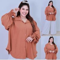 ราคา ส่งฟรี A286 เสื้อเชิ้ตสาวอวบ เสื้อเชิ้ตคนอ้วน เสื้อเชิ้ตไซส์ใหญ่ โอเวอร์ไซส์ ผ้าสลาฟเกาหลี ชุดทำงานคนอ้วน สาวอวบ เสื้อเชิ้ตคนอ้วน เชิ้ตคนอ้วน (24726695210)