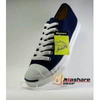 ราคา ส่งไว ราคาถูกที่สุด Mashare Jack รองเท้าผ้าใบ หัวแจ็ค สี ขาว ดำ กรม ไซส์ 38 43 (1051278811)