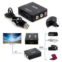ราคา High Quality Mini HD 1080P HDMI 2AV Video Converter Box HDMI to RCA AV CVSB L R Video Support NTSC PAL Output HDMI TO AV Adapter (415753054)