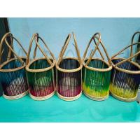 ราคา โครงตะกร้าหวายทรงกระเป๋า ขนาดกลาง M คละสี พันขอบ เส้นสาน (20613121072)