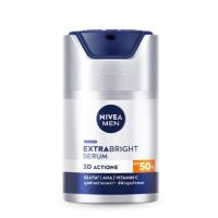 ราคา 50 มล นีเวีย เมน เอ็กซ์ตร้า ไวท์ เซรั่ม เอสพีเอฟ 50 50 มล NIVEA Men Extra White Serum SPF50 50 ml (11063336569)