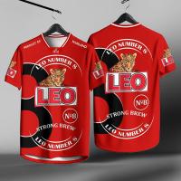 ราคา เสื้อฟุตบอลชายไทย เสื้อฟุตบอลพิมพ์ลีโอ เสื้อสิงโต คอวี เสื้อกีฬาแห้งเร็ว ชุดฟุตบอลสบาย ๆ (24550925389)