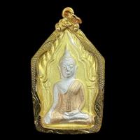 ราคา K545 พระขุนแผน กุมารทองเรียกทรัพย์ หลวงพ่อพูล วัดไผ่ล้อม นครปฐม เนื้อสามกษัตริย์ กรอบทองไมครอน (16233562766)