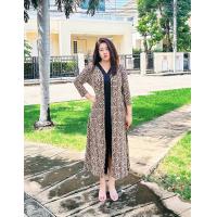 ราคา เดรสสาวอวบ เดรสคนอ้วน อก 38 50 ผ้าไอทีวาย ผ่าหน้า dress plussize (24807258237)