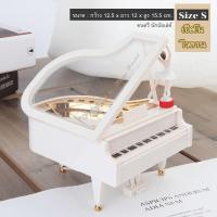 ราคา กล่องดนตรี เปียโนไขลาน พร้อมสาวน้อย นักบัลเล่ต์เต้นรำ ตกแต่งสวยงาม กล่องเพลงเปียโน กล่องดนตรีไขลาน (23531947865)