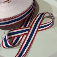ราคา ขายยกม้วน ริบบิ้นธงชาติไทย ริบบิ้นผ้าลายธงชาติ ขนาด 1 นิ้ว ความยาวประมาณ 45 เมตร (24783245002)