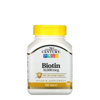 ราคา ไบโอติน บำรุงเส้นผม 21st Century Biotin 800500010000 mcg 110 120 Tablets (19036162887)