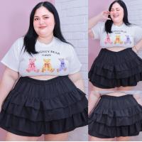 ราคา ส่งฟรี ก740 ก742 กางเกงขนมชั้น กางเกงกระโปรงขนมชั้น Lolita pants กางเกงขาสั้นคนอ้วน กางเกงขาสั้นไซส์ใหญ่ พลัสไซส์ ผ้าทอลายสก็อตใหญ่ สีพื้น สาวอวบ กางเกงขาสั้นสาวอวบ (24786957532)