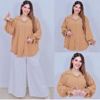 ราคา ส่งฟรี A286 เสื้อเชิ้ตสาวอวบ เสื้อเชิ้ตคนอ้วน เสื้อเชิ้ตไซส์ใหญ่ โอเวอร์ไซส์ ผ้าสลาฟเกาหลี ชุดทำงานคนอ้วน สาวอวบ เสื้อเชิ้ตคนอ้วน เชิ้ตคนอ้วน (24726695206)