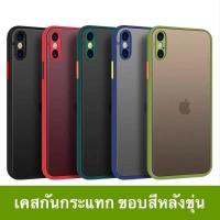ราคา พร้อมส่งจากไทย เคสไอโฟน Case iPhone X XS XR XS Max เคสกันกระแทก เคสคลุมกล้อง ขอบสีผิวด้าน iPhoneX เคสมือถือ (10243757561)