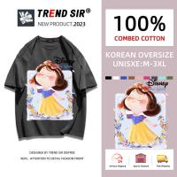ราคา TrendSir พร้อมส่ง สินค้ามาใหม่ เสื้อยืดเกาหลี มีของพร้อมส่ง สตรีท เสื้อยืดทรงหลวมสไตล์เกาหลี ฮิปฮอป เสื้อวินเทจ 7สี M 3XL (21339795218)