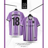 ราคา เสื้อคลุมชายคอวีเสื้อพิมพ์ลาย A T SPORT รุ่น A T WORLDCLASS ไหล่สโลเสื้อฟุตบอลระบายอากาศแห้งเร็ว (24665601037)